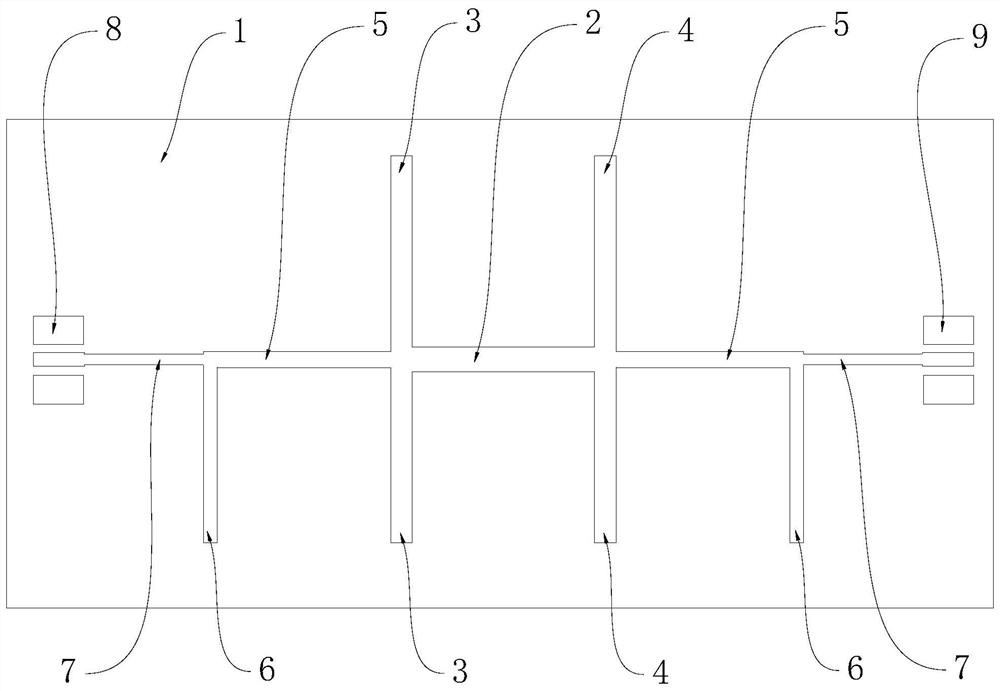 A kind of compact bandpass filter based on lcp in ku band