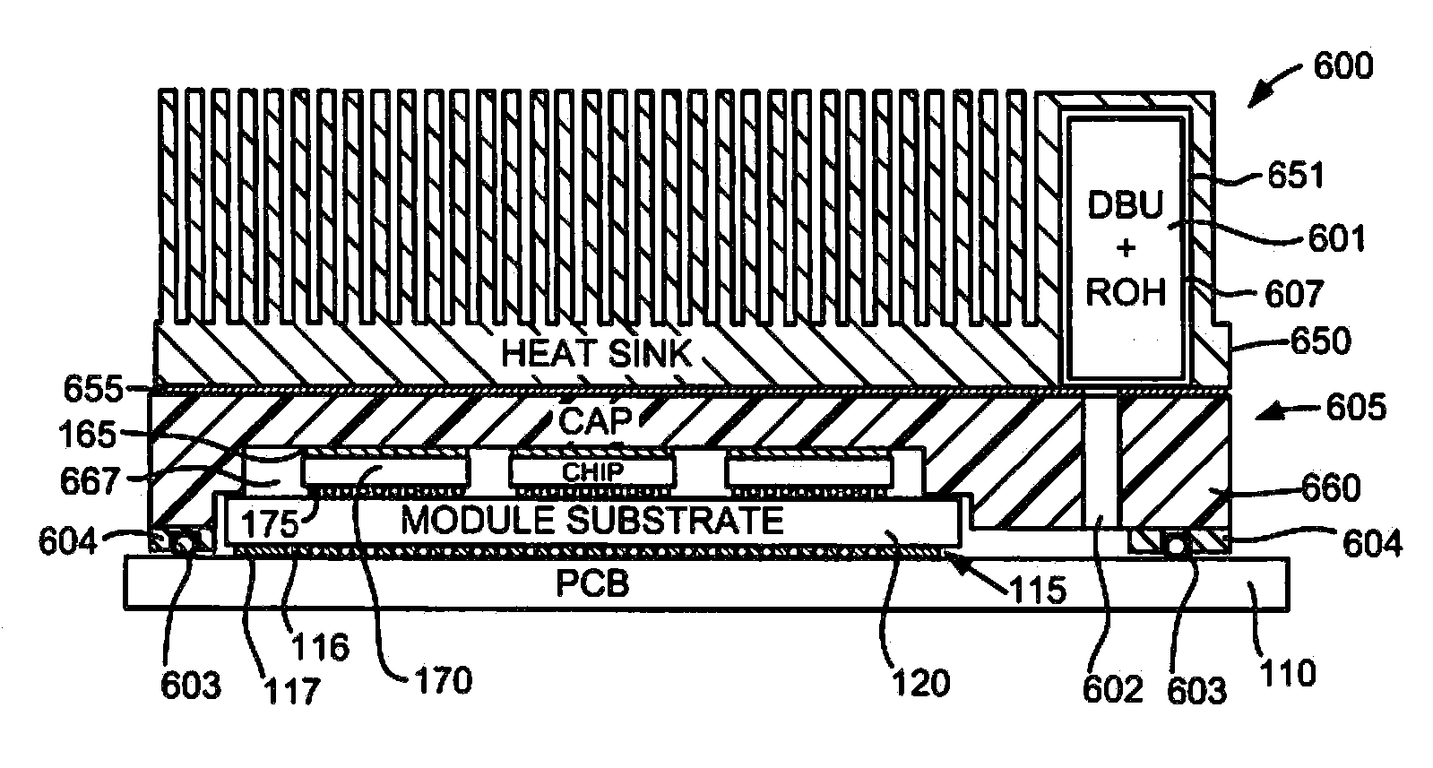 Method and Apparatus for Carbon Dioxide Gettering for a Chip Module Assembly