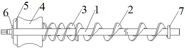 A horizontal feeding auger