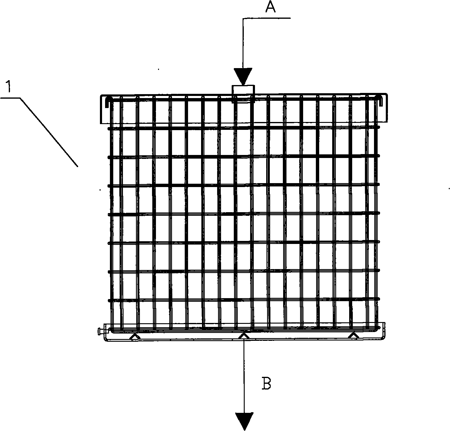 Filtering and slag-discharging system