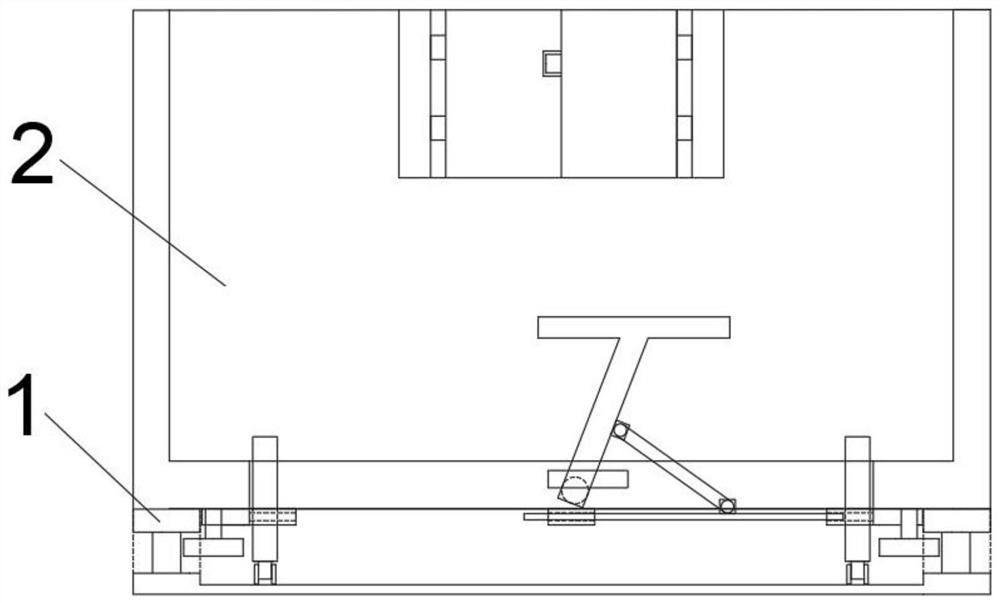 Movable sliding cantilever unloading platform