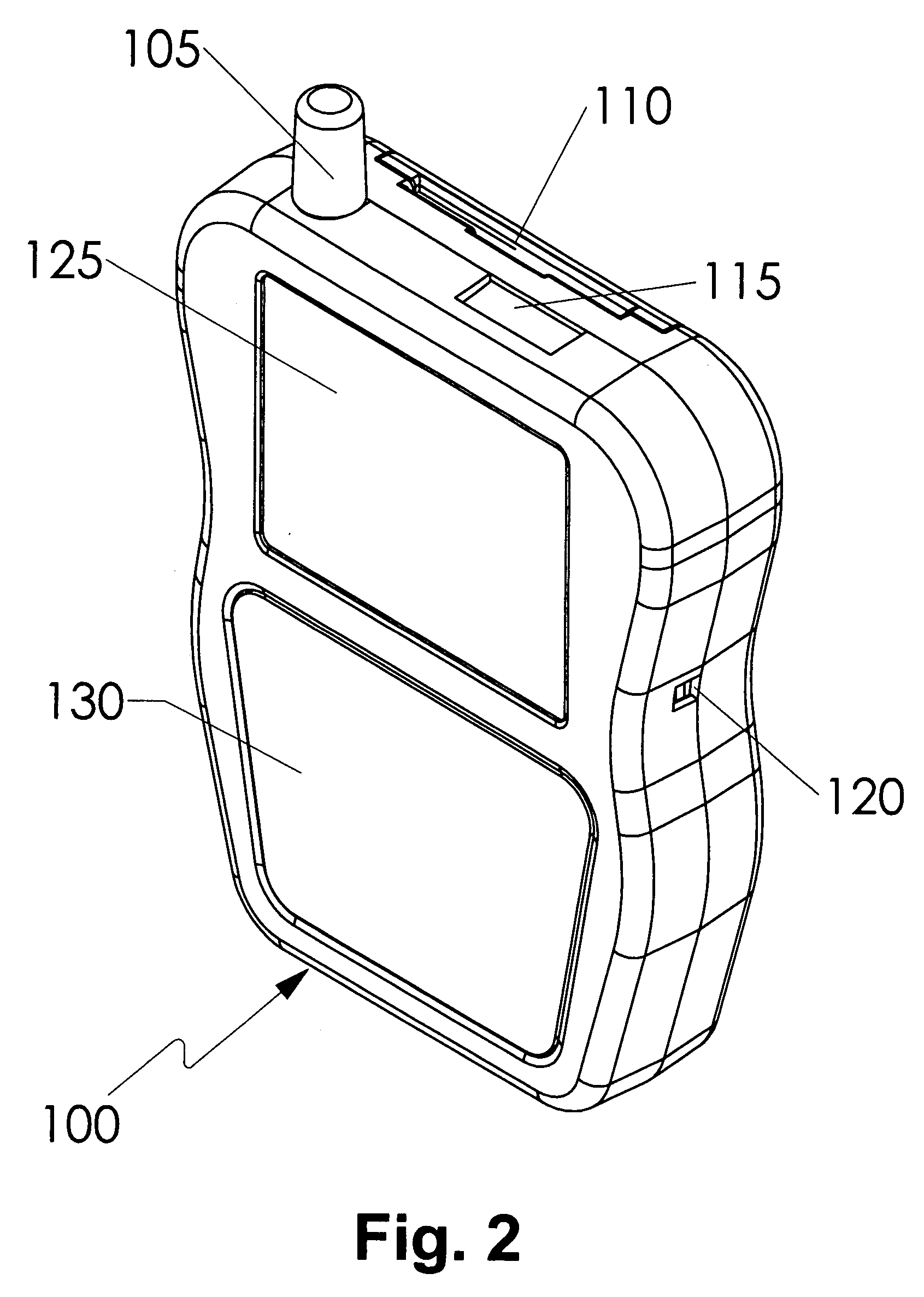 Method for detection of chemicals on a surface