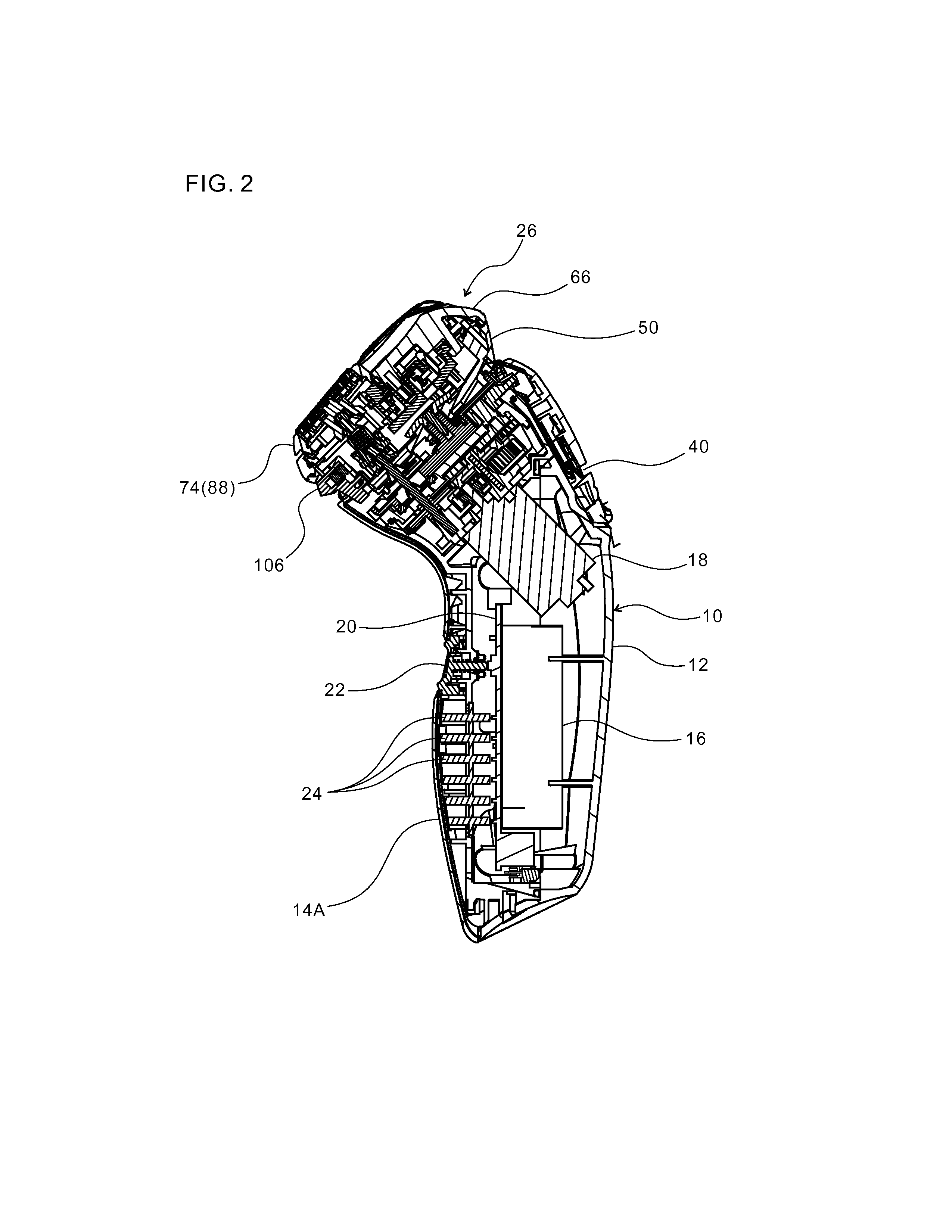 Rotary electric shaver