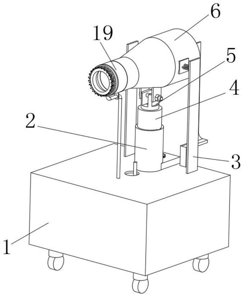 Environment-friendly rapid dust falling equipment for building construction and dust falling method