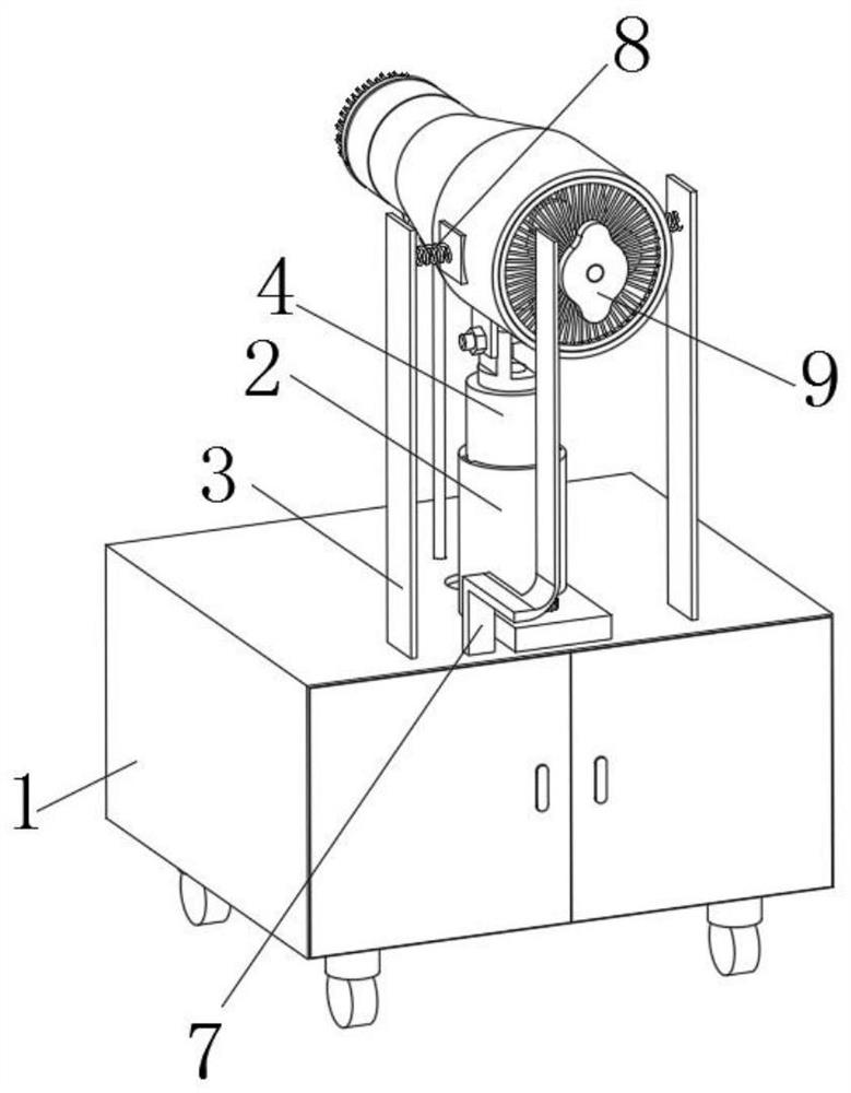 Environment-friendly rapid dust falling equipment for building construction and dust falling method