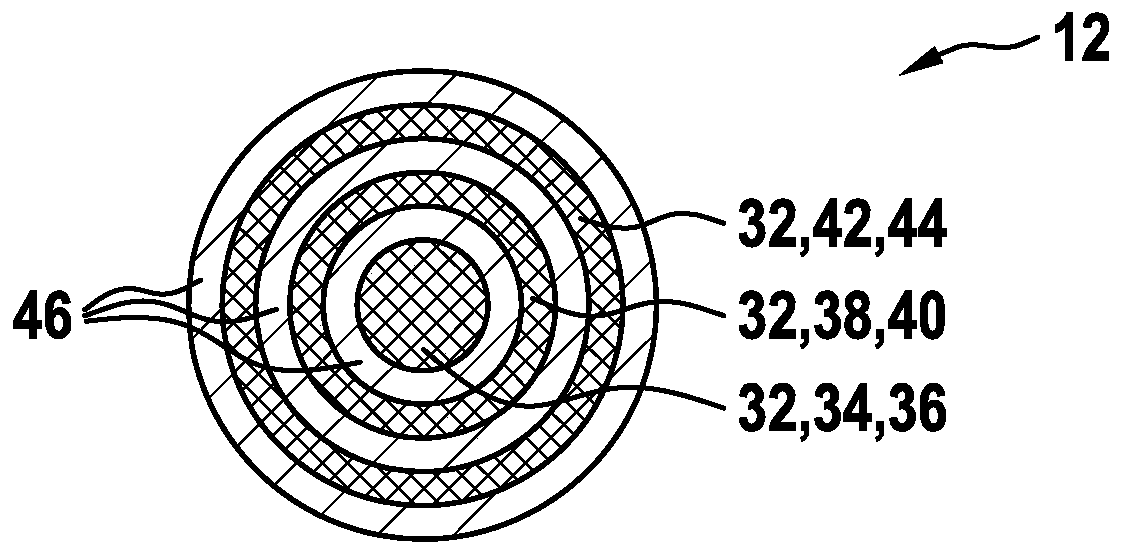 Cable for hand-held power tool