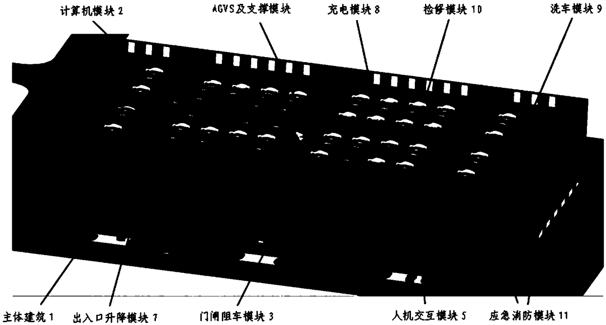 Smart parking lot based on parking AGV