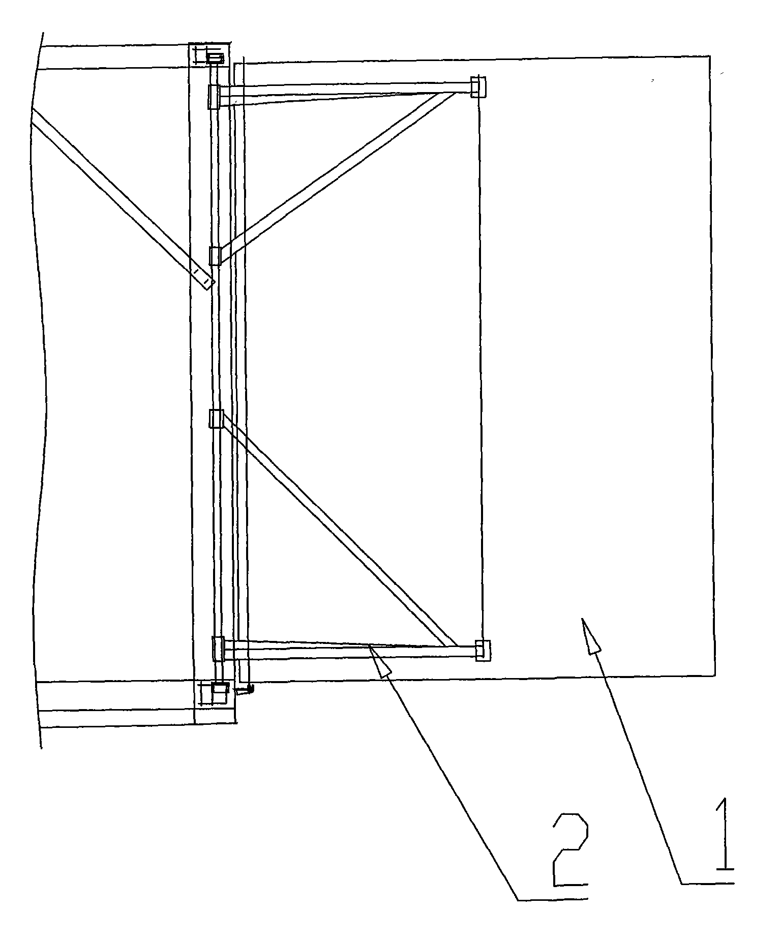 Vertical type wind energy power generation wind collection guiding system