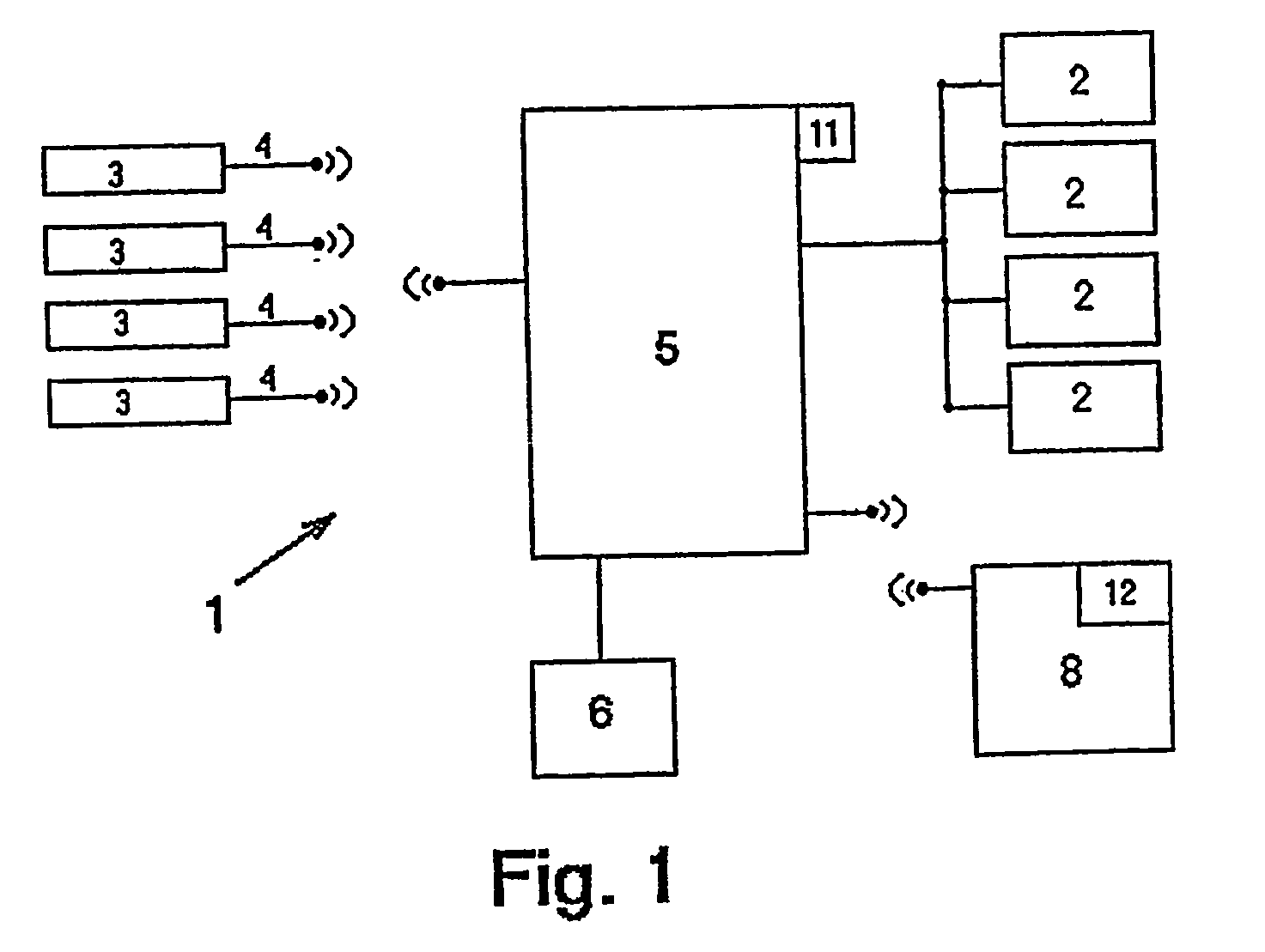 System for providing a tactile stimulation in response to a predetermined alarm condition