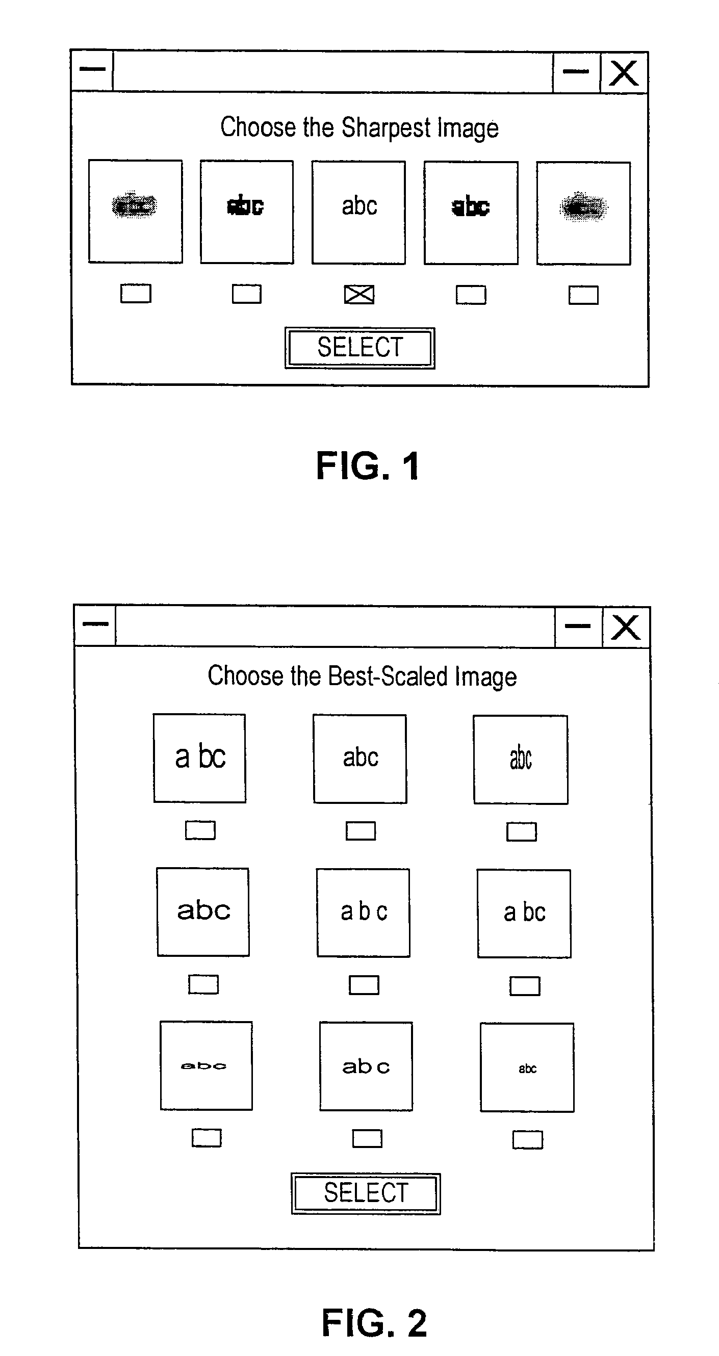 Parameterized preview array for iterative image optimization in remote applications