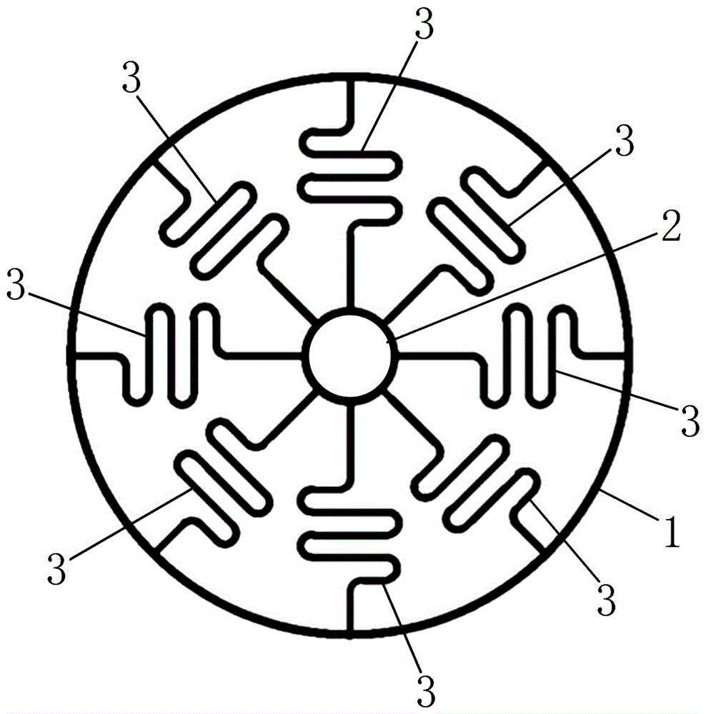 Anti-high-impact S-shaped elastic beam MEMS (Micro-electromechanical Systems) annular vibratory gyroscope harmonic oscillator structure