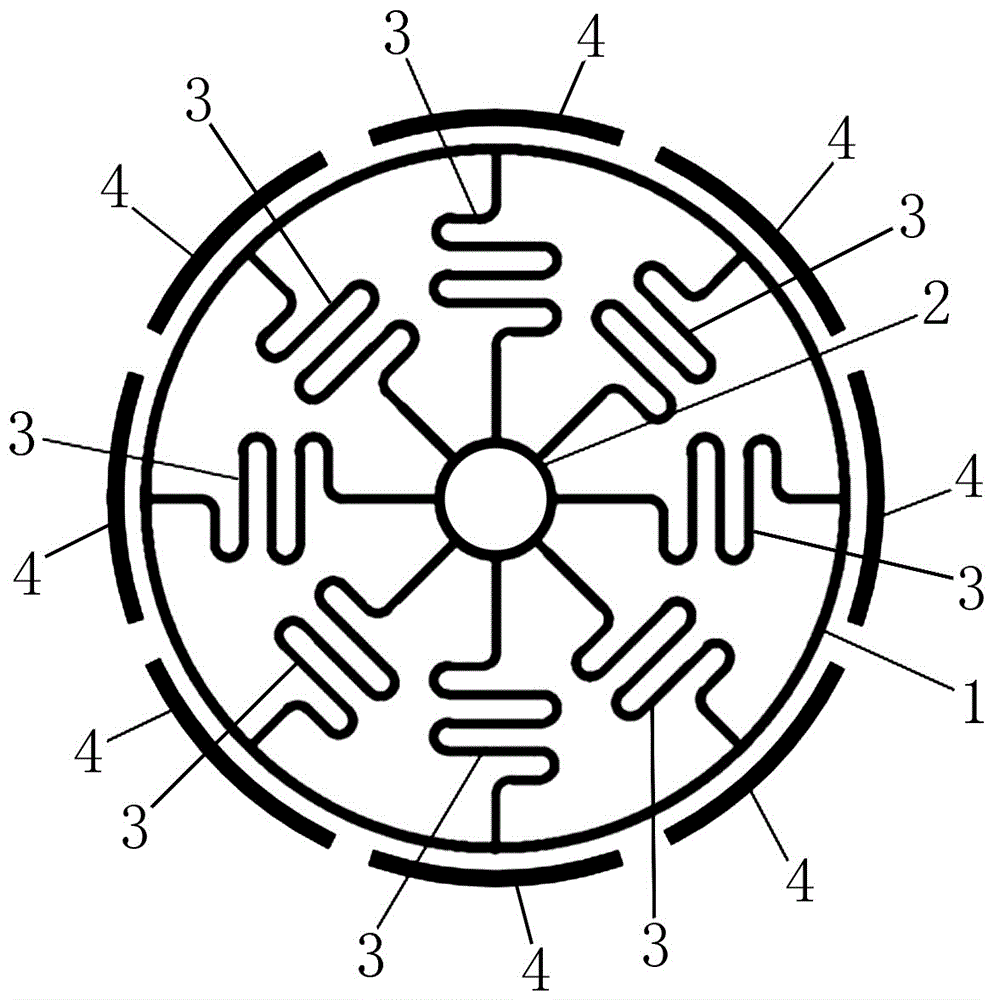 Anti-high-impact S-shaped elastic beam MEMS (Micro-electromechanical Systems) annular vibratory gyroscope harmonic oscillator structure