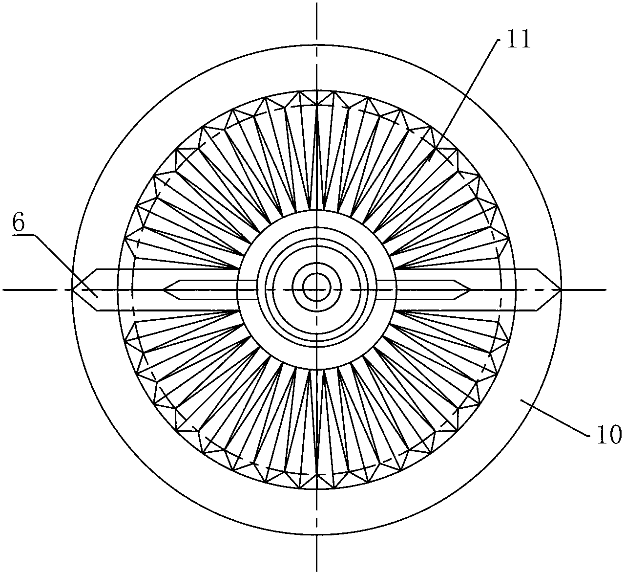 Falling nozzle for bromine blowout tower