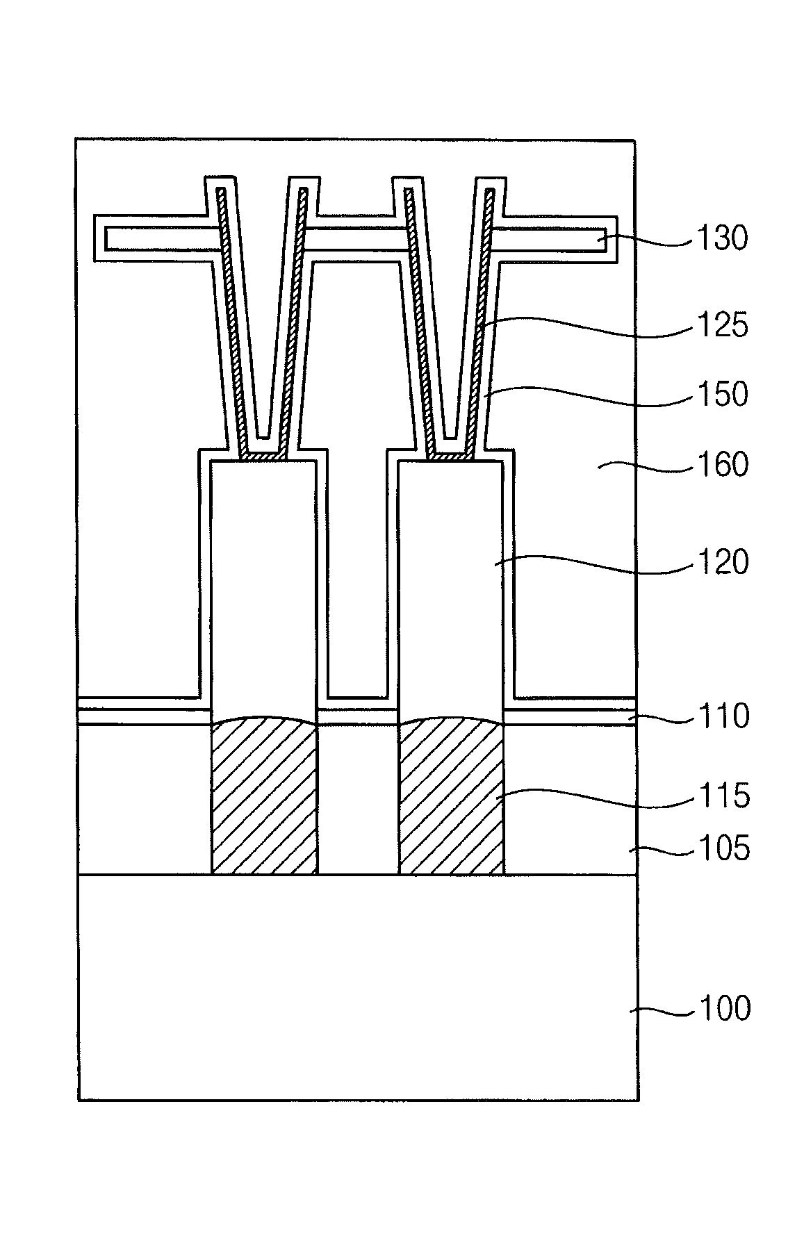 Capacitor having an electrode structure, method of manufacturing a capacitor having an electrode structure and semiconductor device having an electrode structure