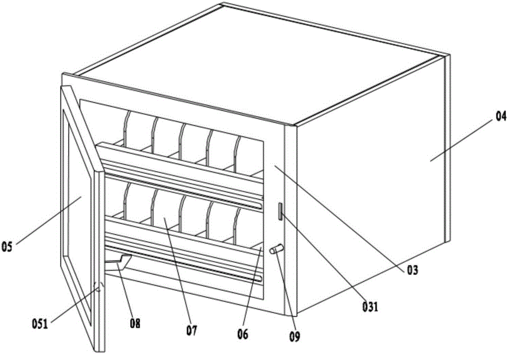 Adjustable tray of medical fresh keeping cabinet