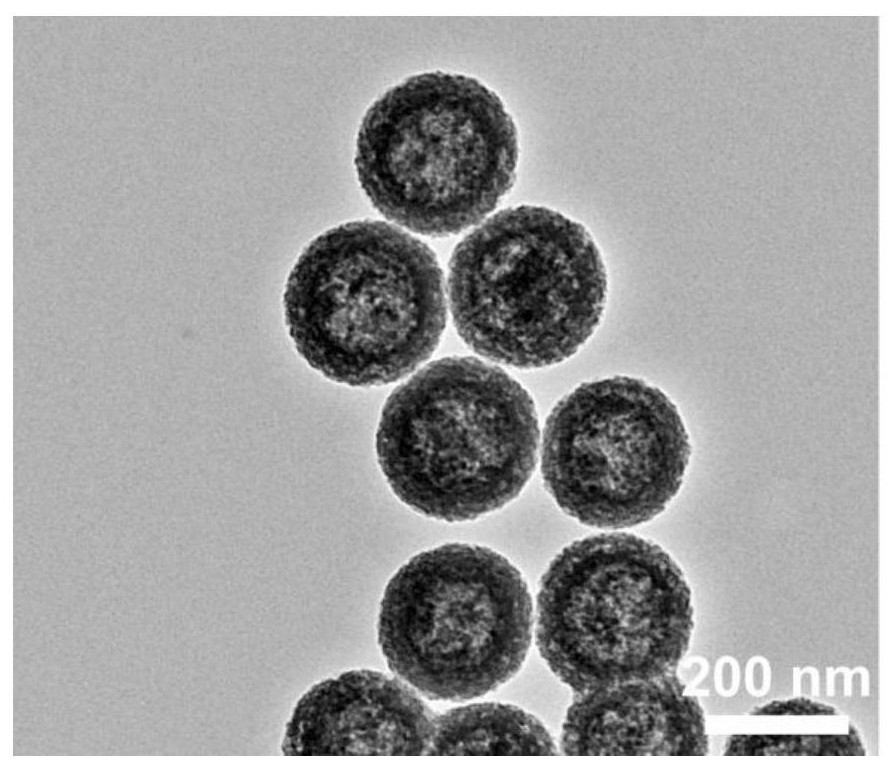 Polyelectrolyte hybrid hollow silica nanoparticles and its preparation method and application