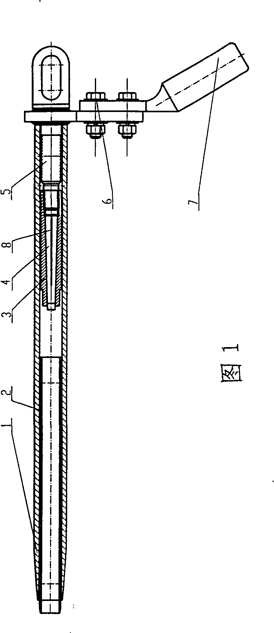 Tension resisting clip for carbon fiber composite core conductive wire