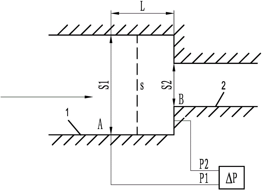 Air intake flow measuring method of tubular air inlet pipe of air compressor