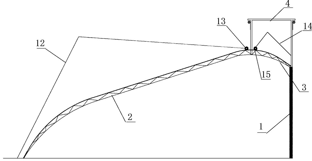 Vegetable greenhouse with ventilation and buffer functions