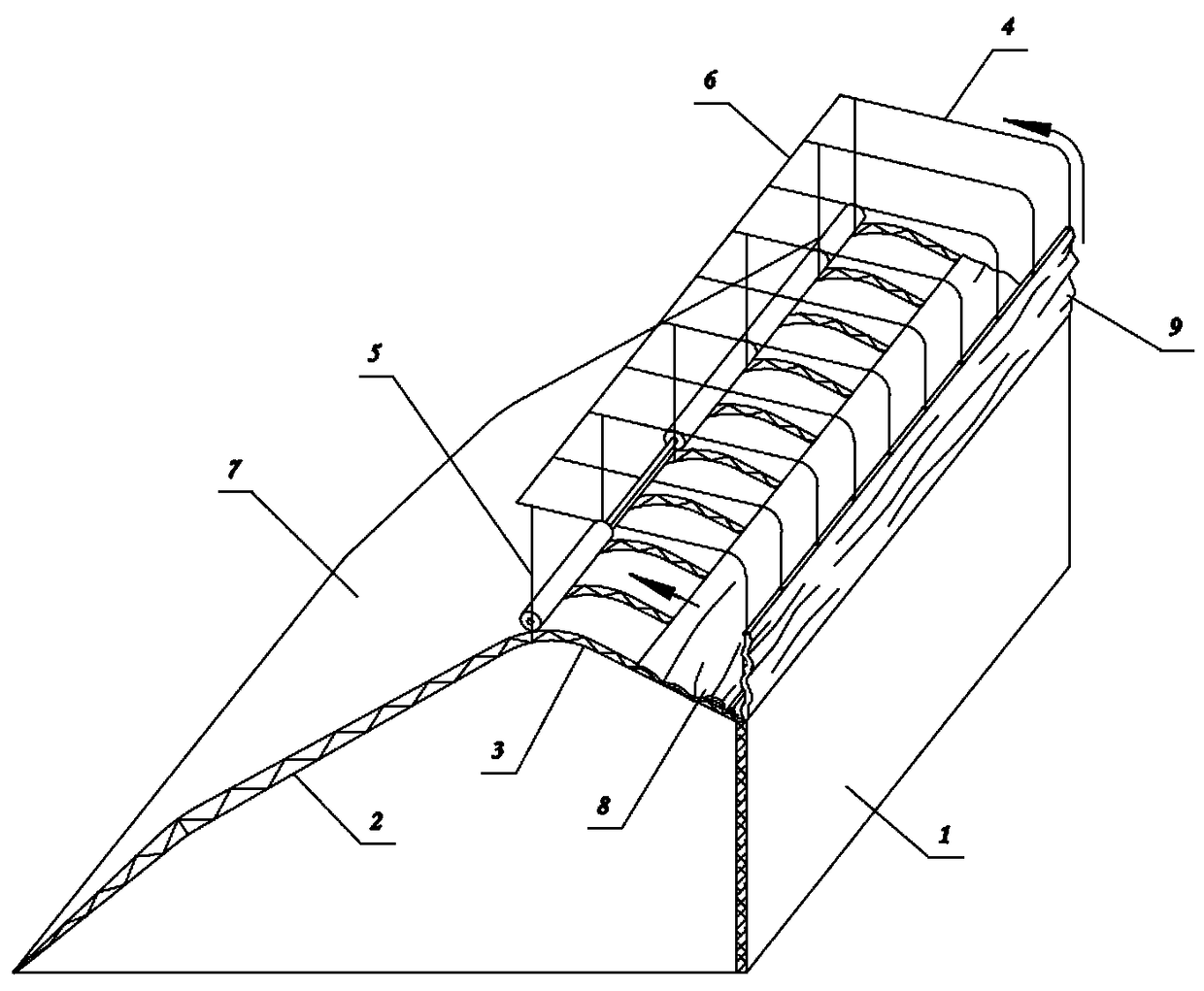 Vegetable greenhouse with ventilation and buffer functions