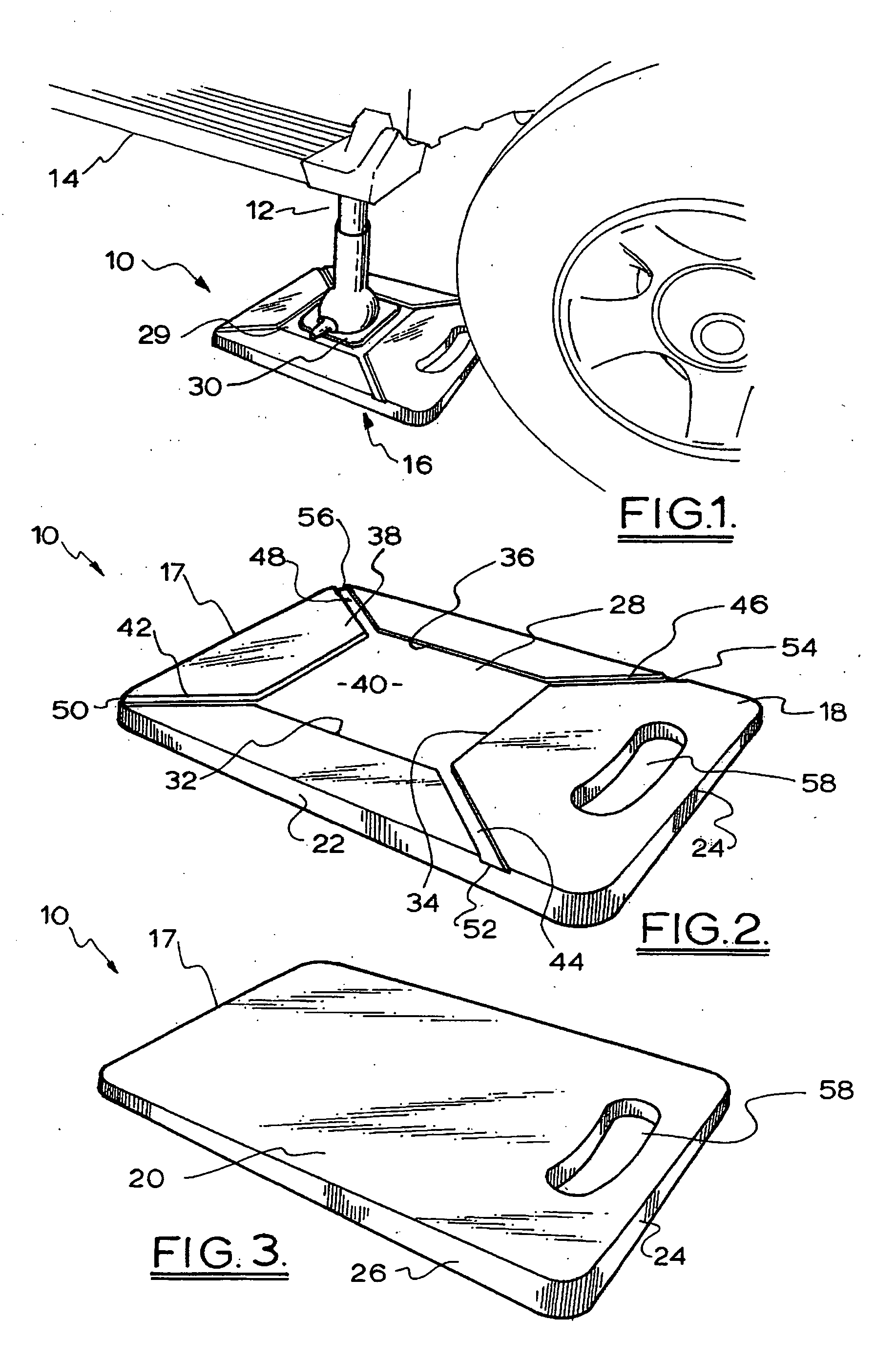 Support for a vehicle jack