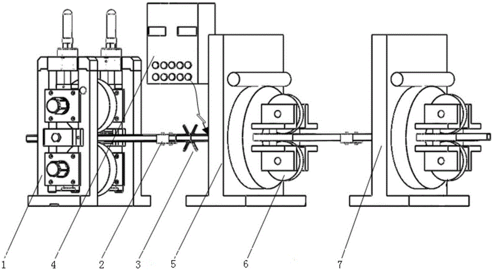 Thermal shaping method and device of high-strength sharp-corner square rectangular tube