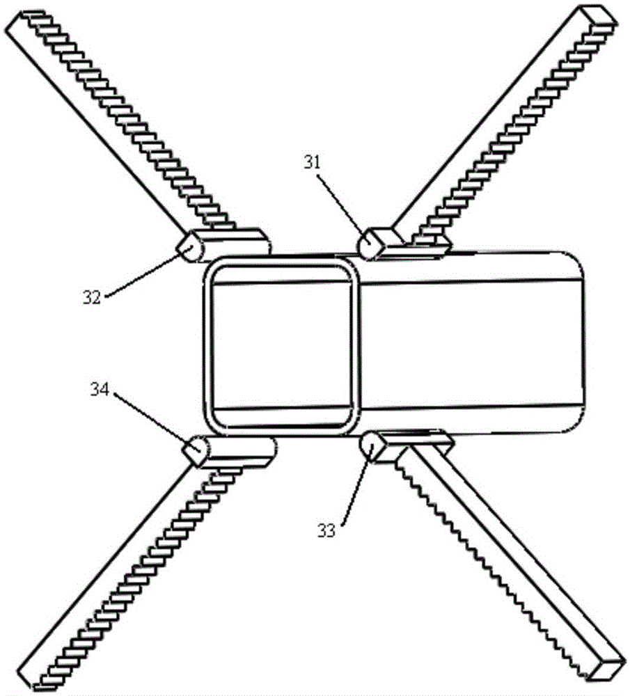 Thermal shaping method and device of high-strength sharp-corner square rectangular tube