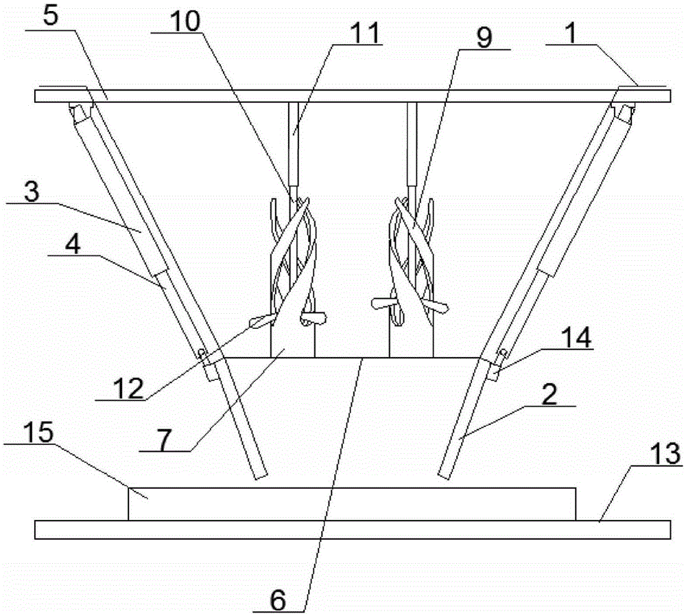 Anti-blocking switch gear of discharge bin