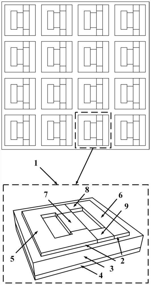 Terahertz controller capable of switching absorption and filtering and method thereof