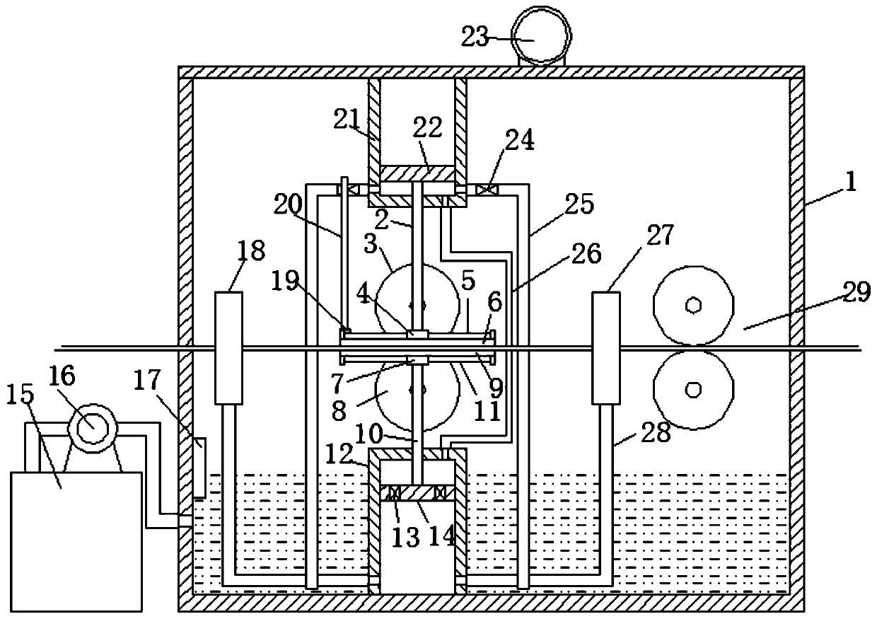 Humidification device for wet tissue production, and application method thereof