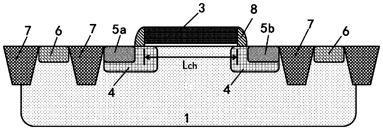 Switch LDMOS device and manufacturing method thereof