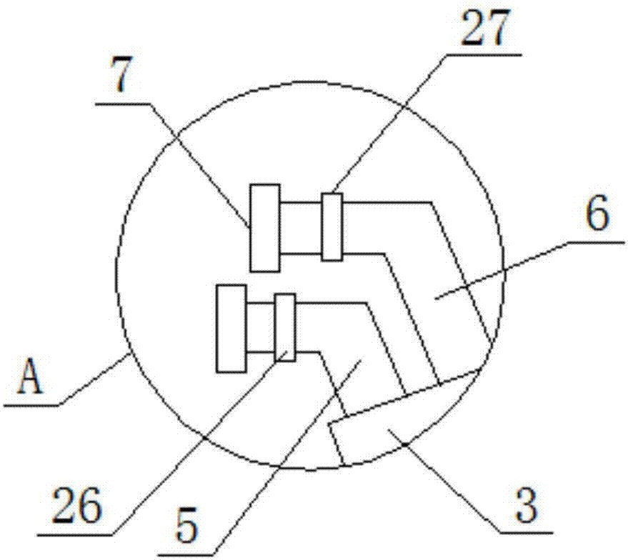 Stripping device for hot extruding die