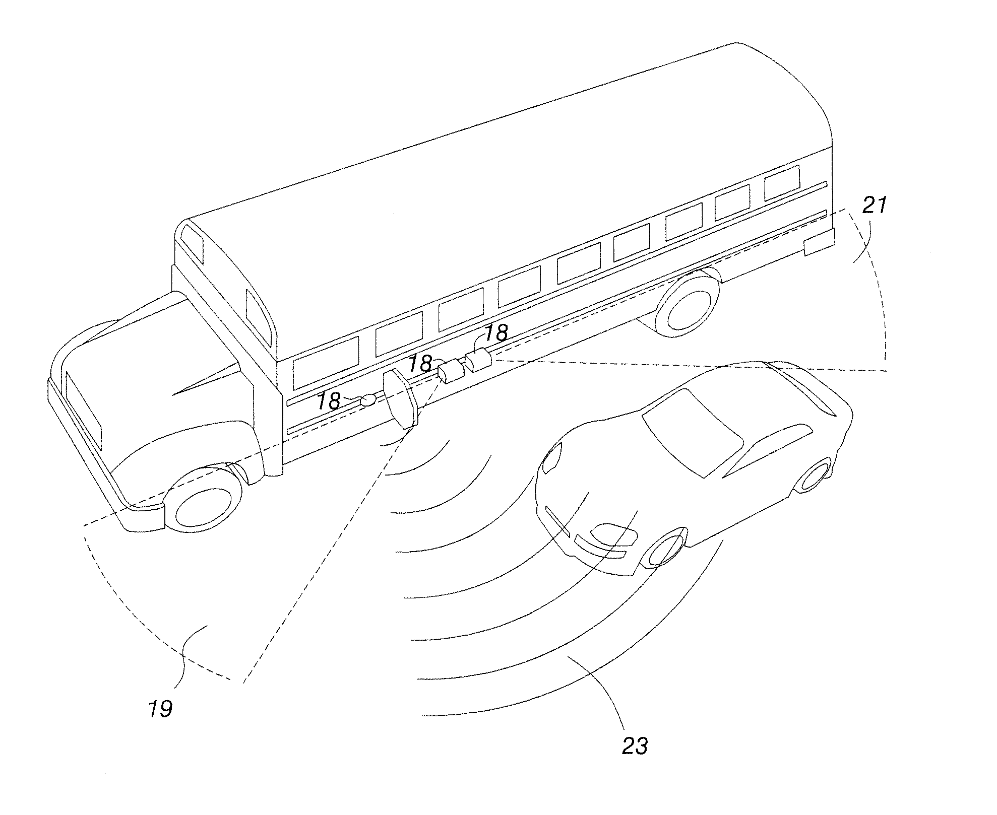 Automatic record detection device and method for stop arm violation event