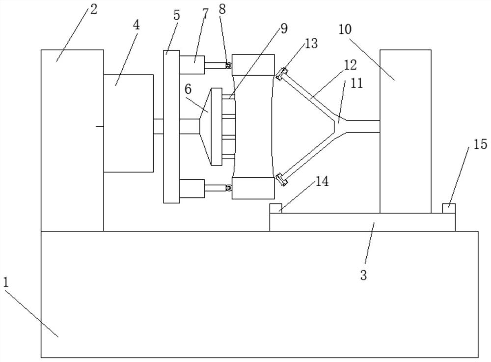 A device for dismounting an automobile tire