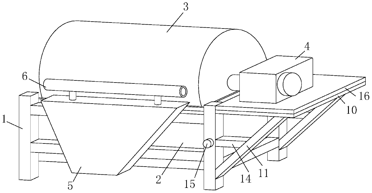 Magnetite-containing complex ore beneficiation device