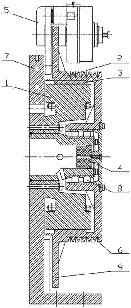 Outer rotor plane motor traction machine