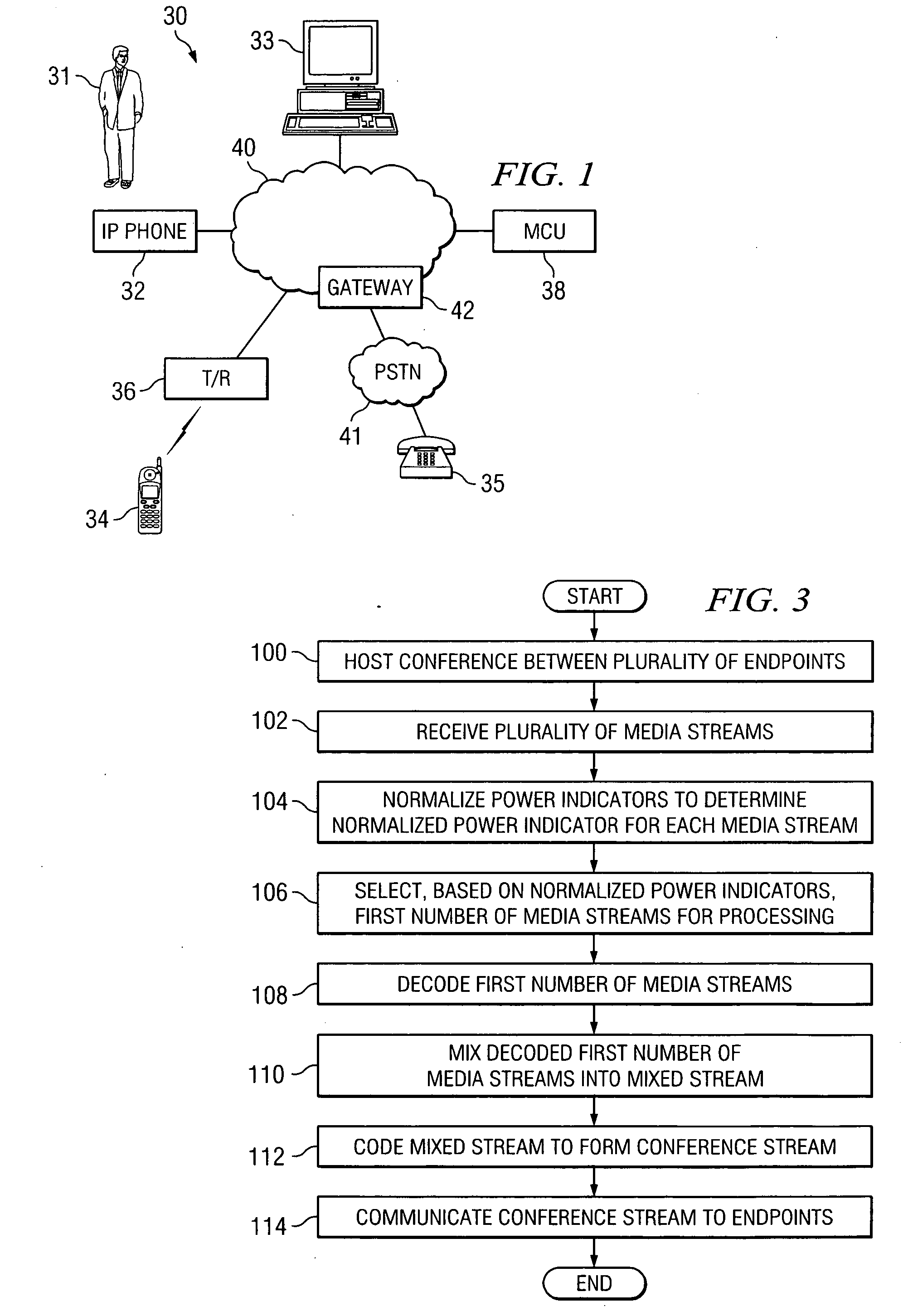 Method and system for providing a conference service using speaker selection