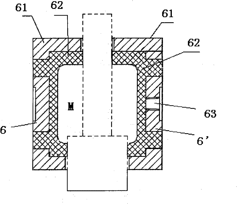 Aerated detector of damper of oil seal type