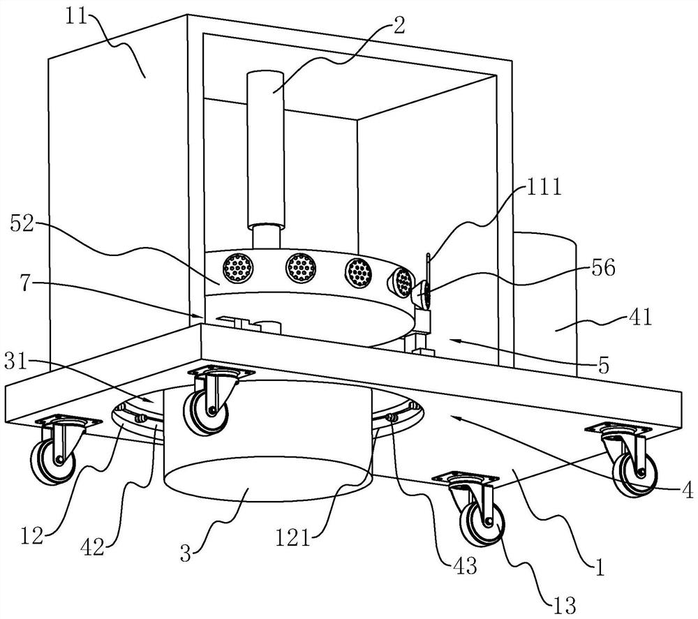 Green environmental protection road construction device and construction method thereof