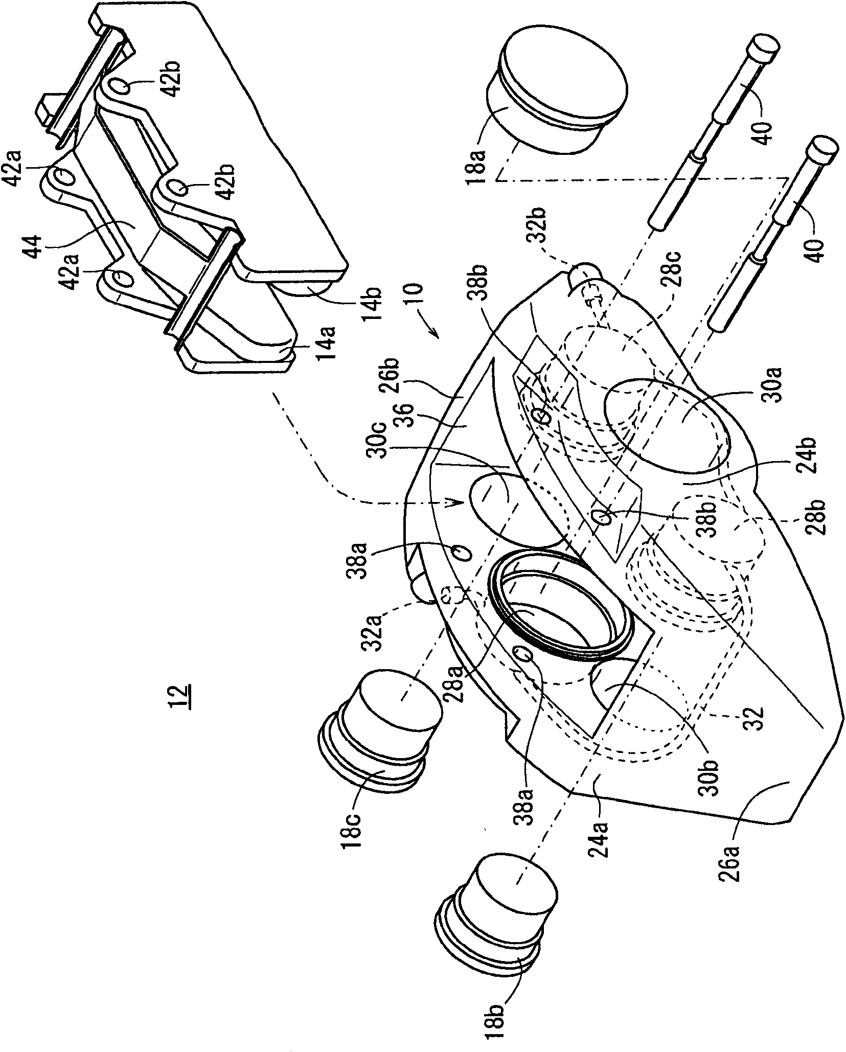 Opposite plug type pliers