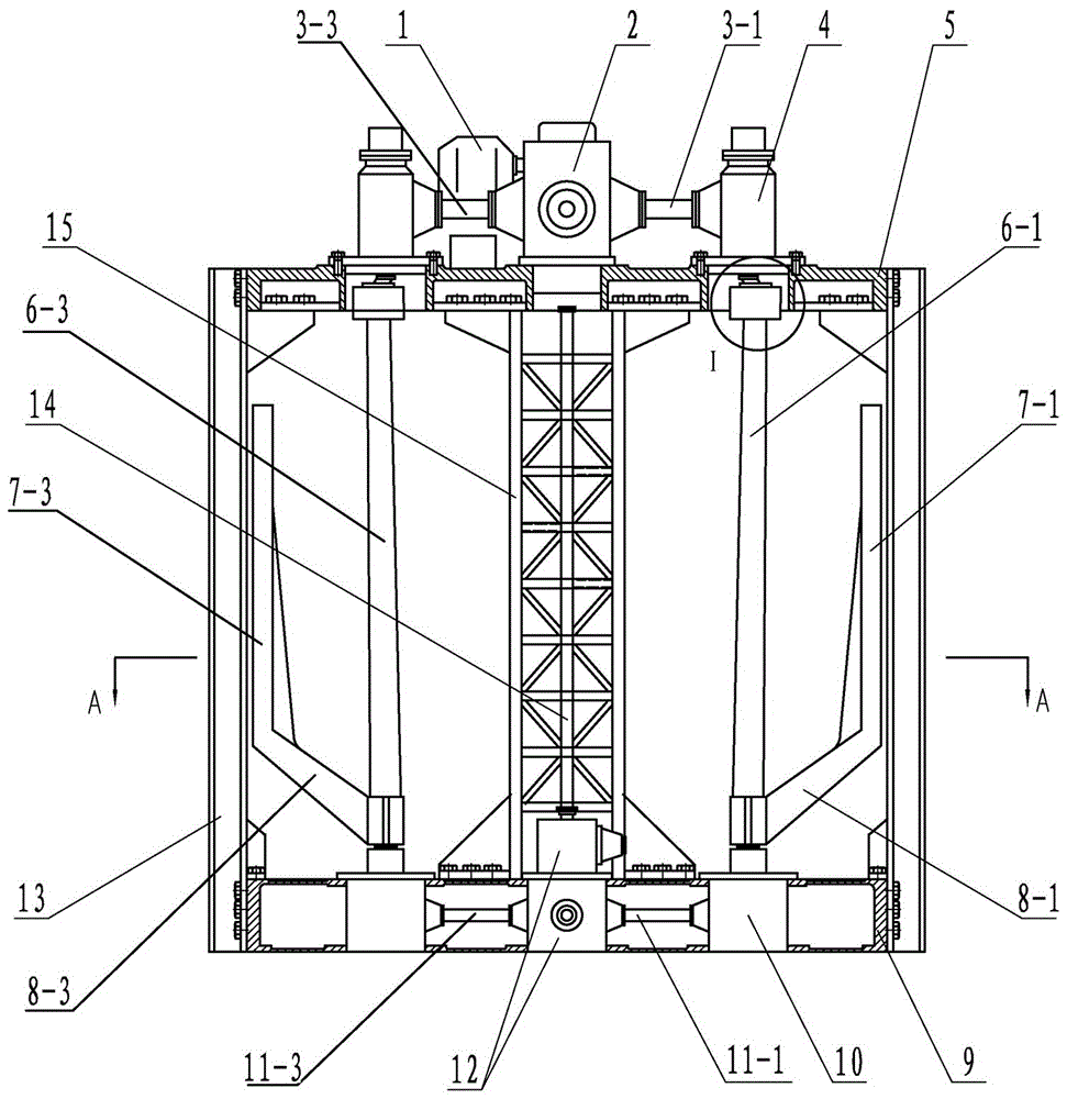 Energy saving and environmental protection four-drive power machine