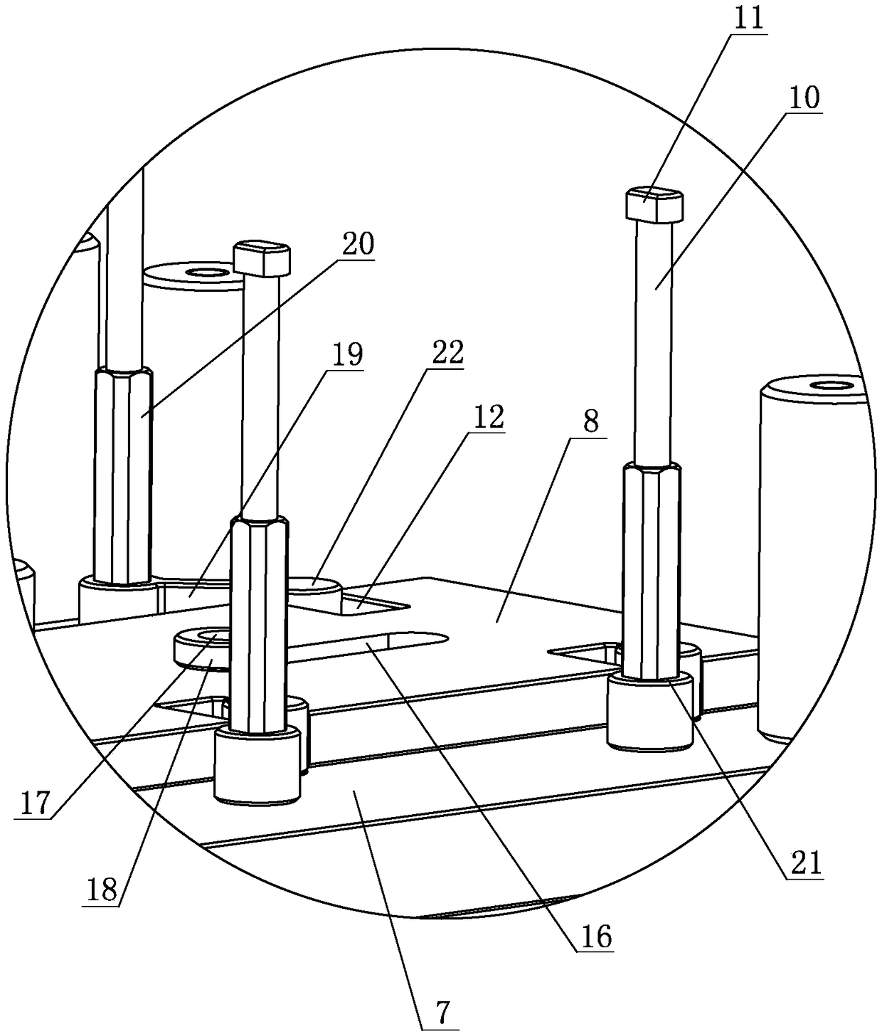 Multi-point clamping device for product