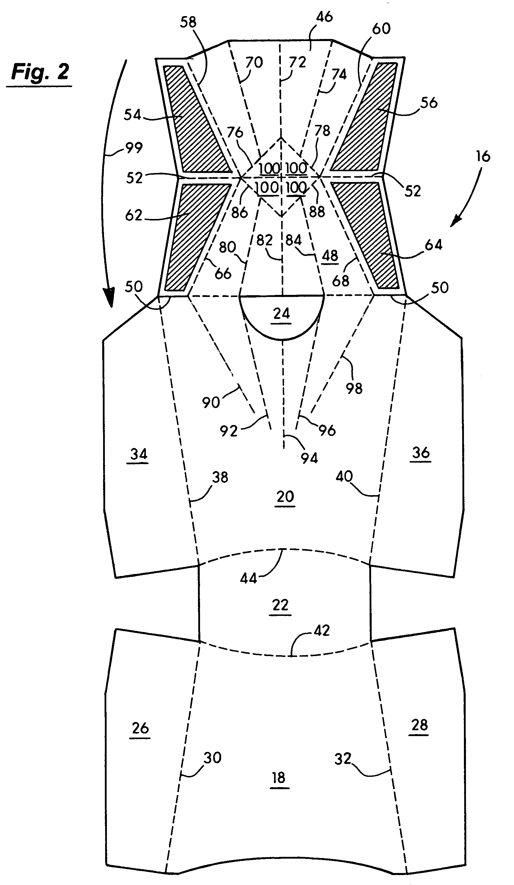 Container with integral compartments