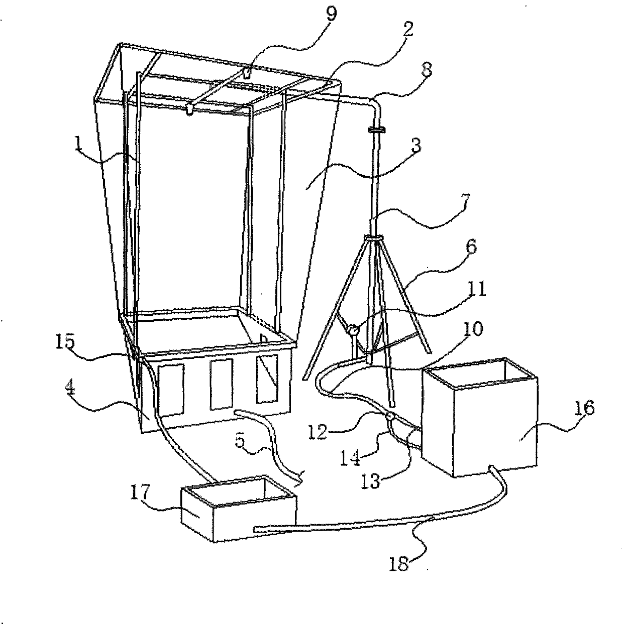 Portable field manual simulation rainfall device