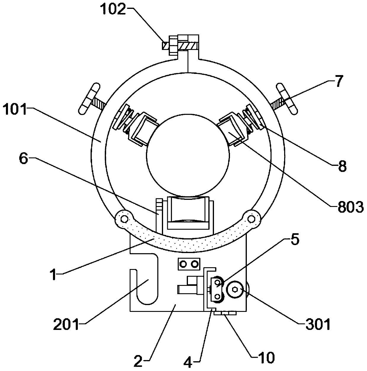 Power distribution network climbing operation robot