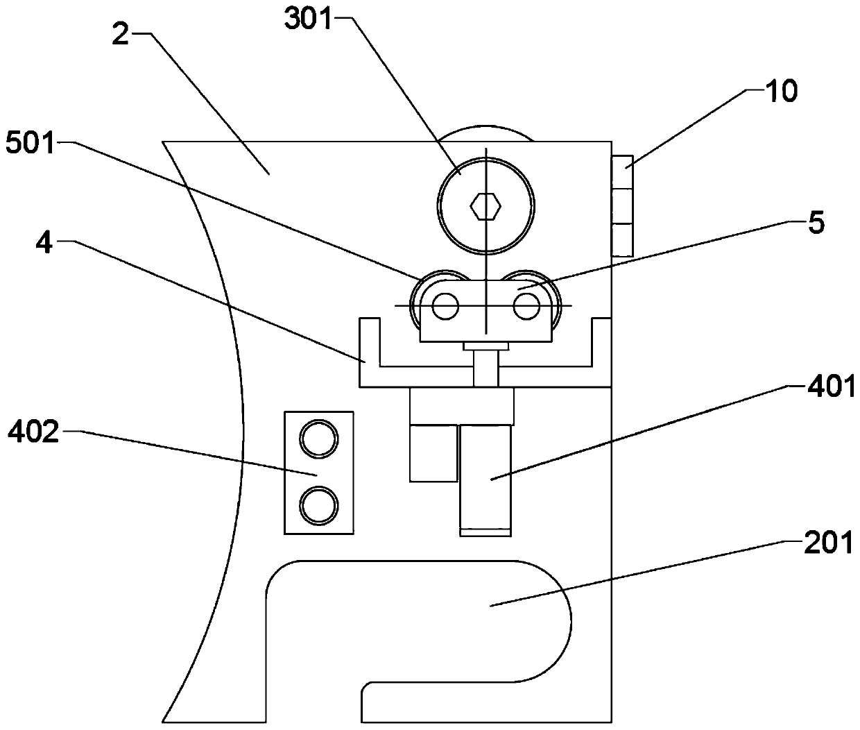 Power distribution network climbing operation robot