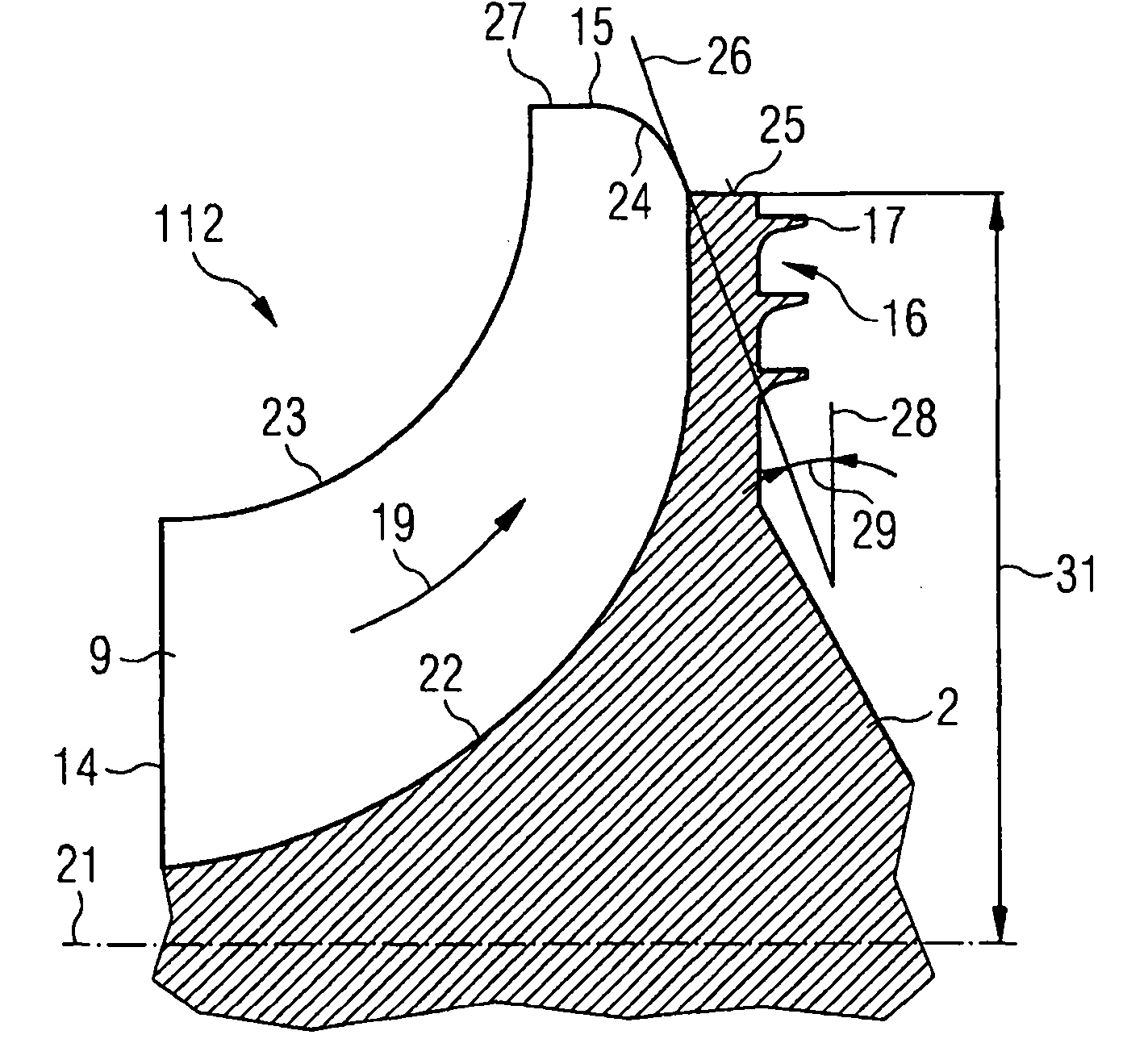 Impeller and turbocharger