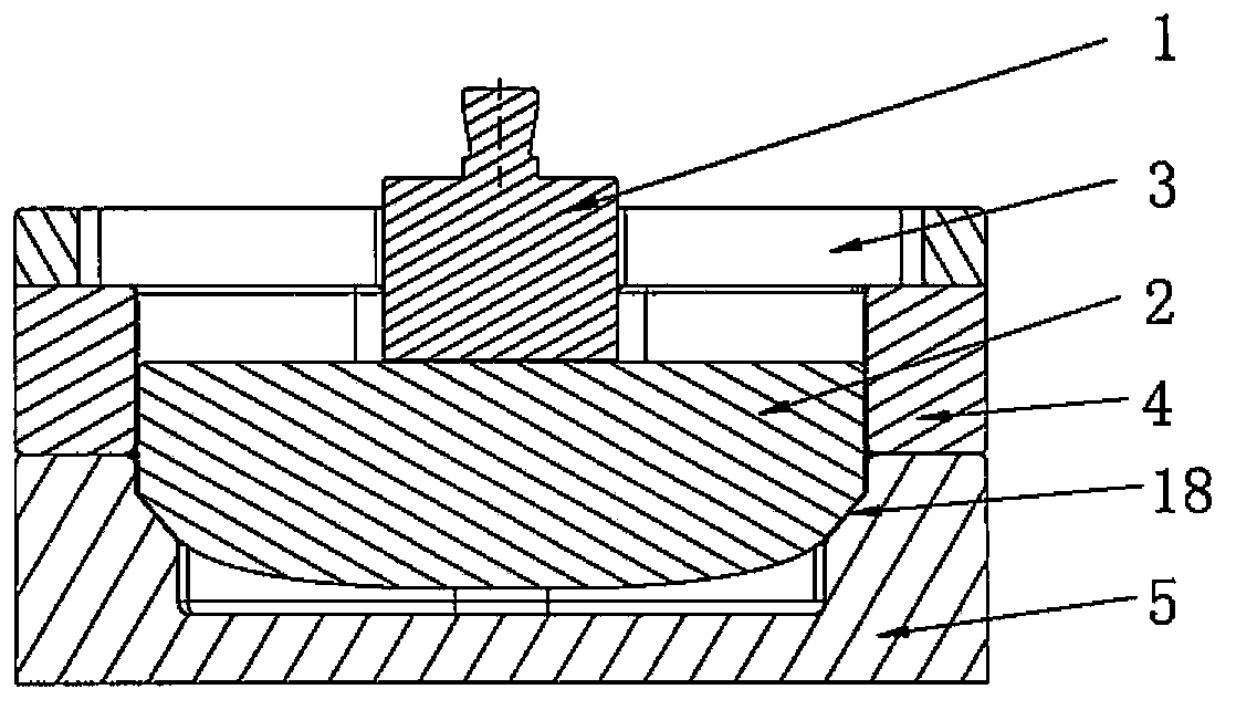 Forming die of skin part for airplane