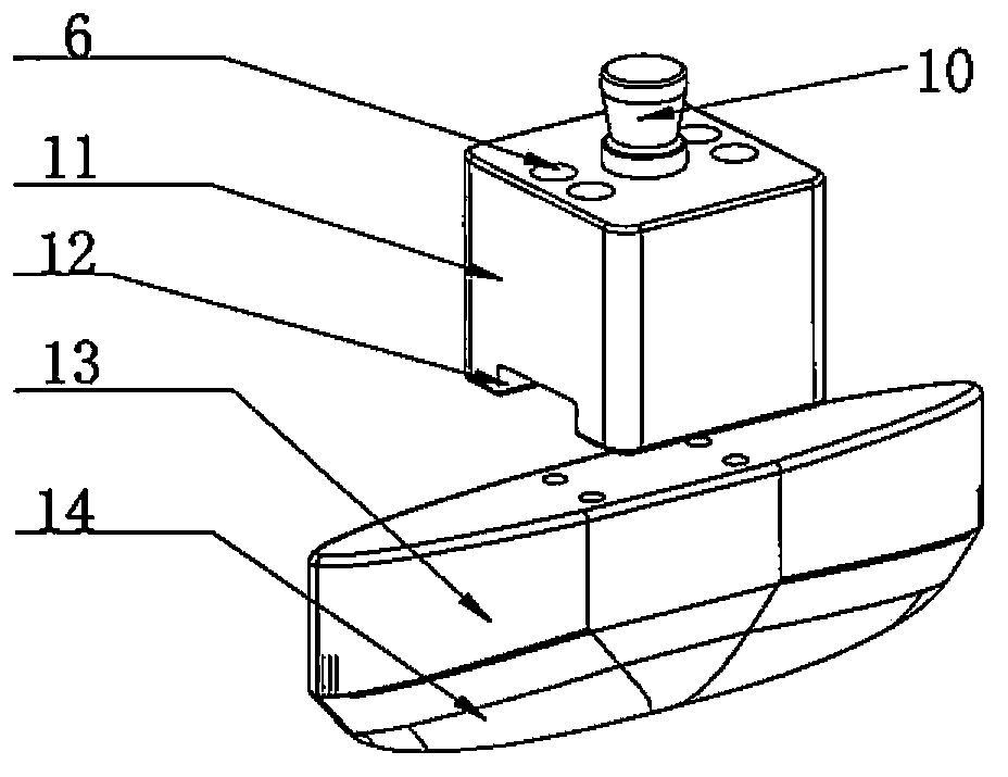 Forming die of skin part for airplane