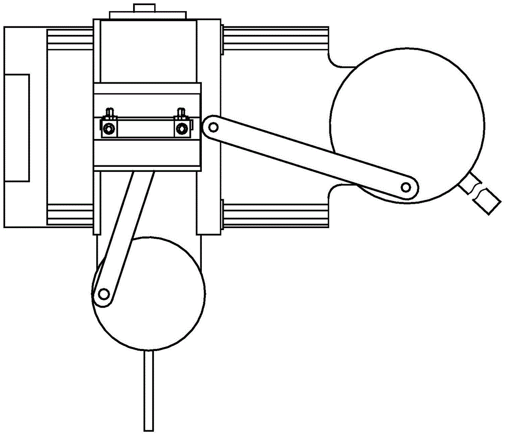 A three-dimensional adjustable electric grinder fixed clamping frame